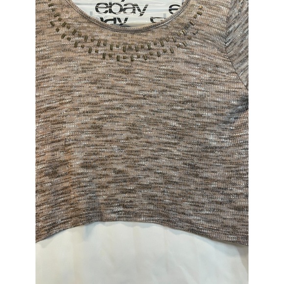 One World‎ Brown Lightweight sweater with longer cream lining, XL - Picture 5 of 5